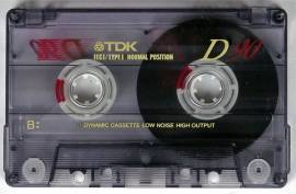 Аудиокассета TDK D90, б/у